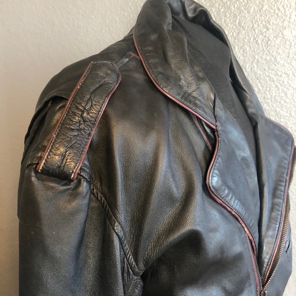 Gold’s Gym Leather Moto Jacket with Belt - Picture 6 of 15